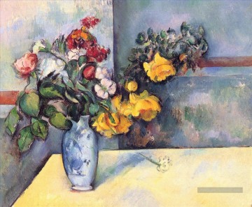  fleurs Art - Nature morte fleurs dans un vase Paul Cézanne